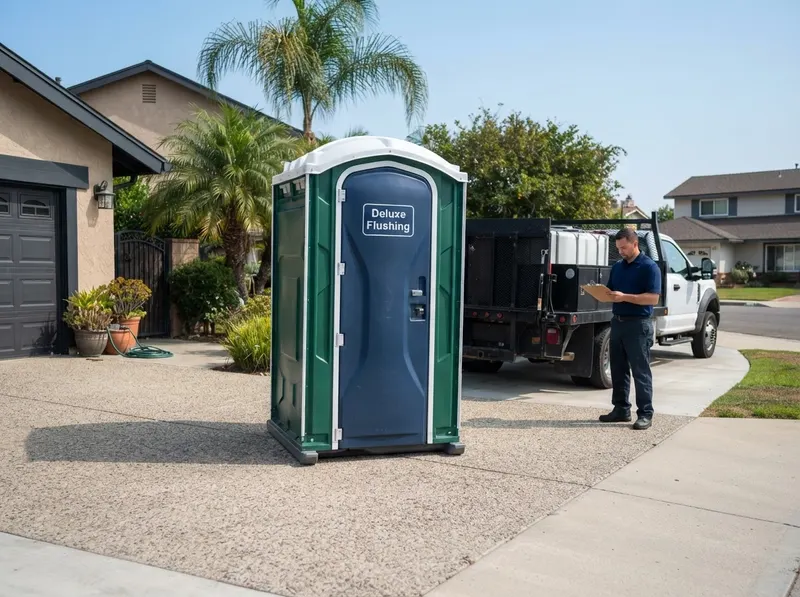 Deluxe Flushing Portable Restrooms in Orange, CA
